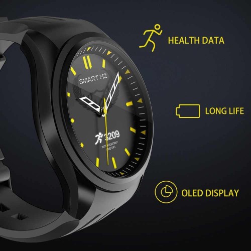 smartwatch υβριδικό h2