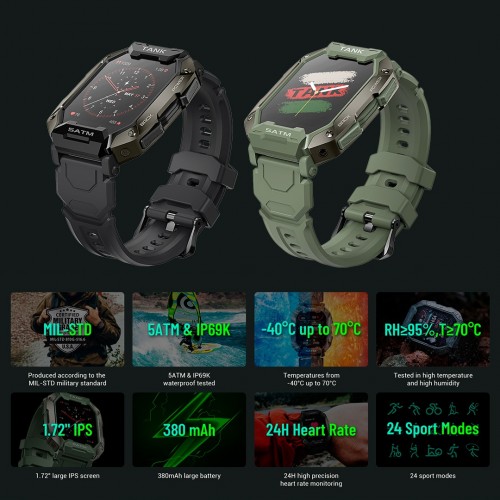 smartwatch Kospet Tank M1