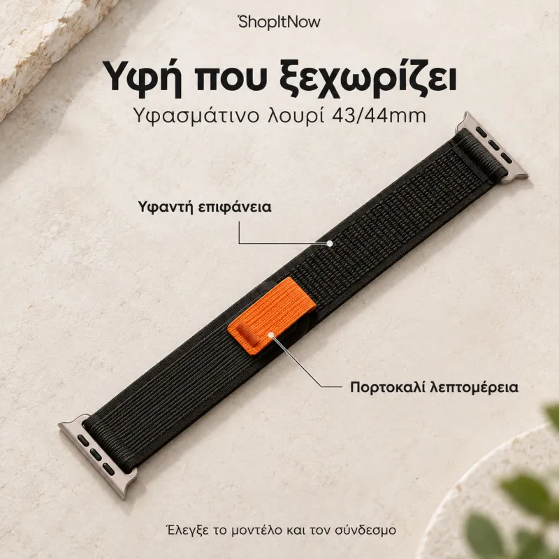 ΛΟΥΡΙ ΥΦΑΣΜΑΤΙΝΟ 43/44mm