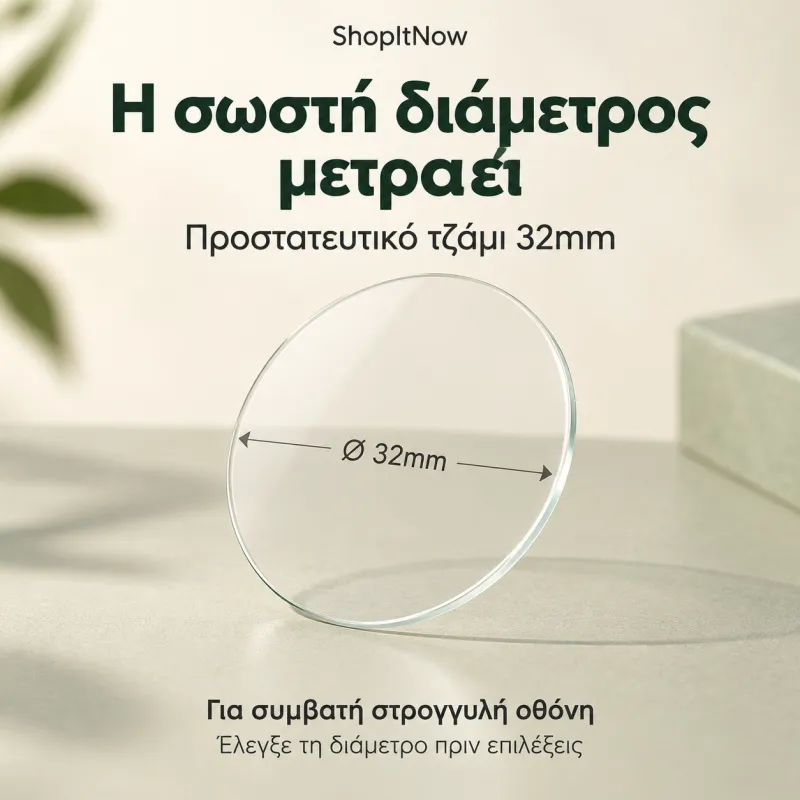 Προστατευτικό τζάμι 32mm