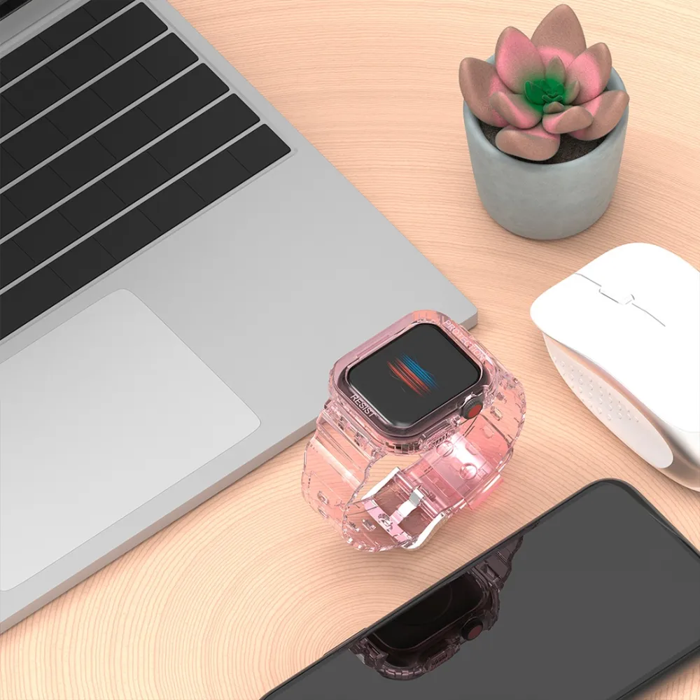 Transparent case & strap 38/42mm