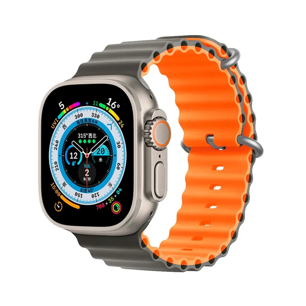 Λουρί σιλικόνης 2 χρωμάτων 43/44mm