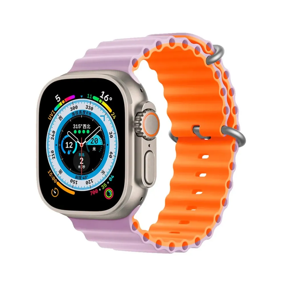 Λουρί σιλικόνης 2 χρωμάτων 43/44mm