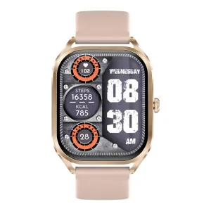 Ροζ - Χρυσή κάσα / Ροζ λουρί σιλικόνης  