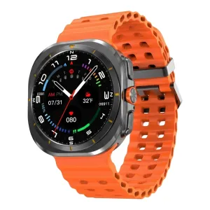 Black case / Orange silicone strap