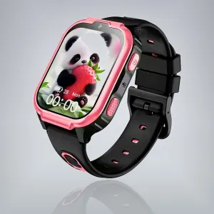 Pink case / Black silicon strap