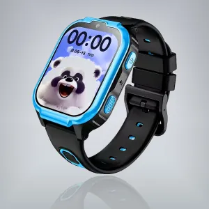 Blue case / Black silicone strap