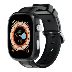 Μαύρη κάσα / Μαύρο λουρί σιλικόνης