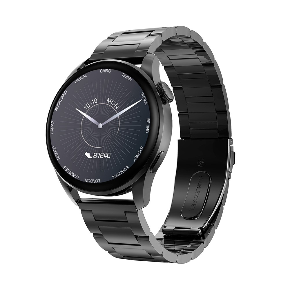 smartwatch dt3 770-Μαύρη κάσα / Μαύρο λουρί σιλικόνης