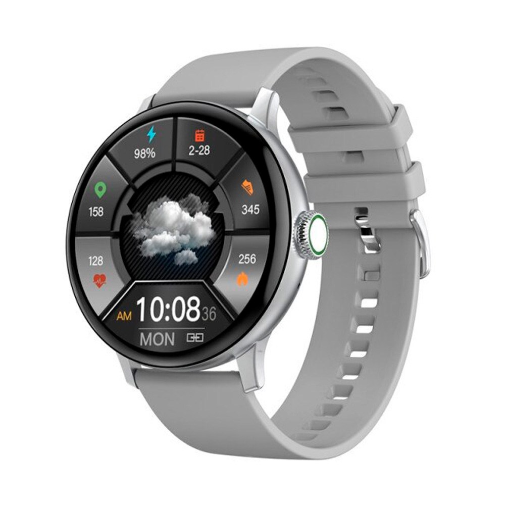 Smartwatch Dt2 Plus - Ασημί κάσα / Γκρι λουρί σιλικόνης Τεχνολογία > Smartwatches > Smartwatch