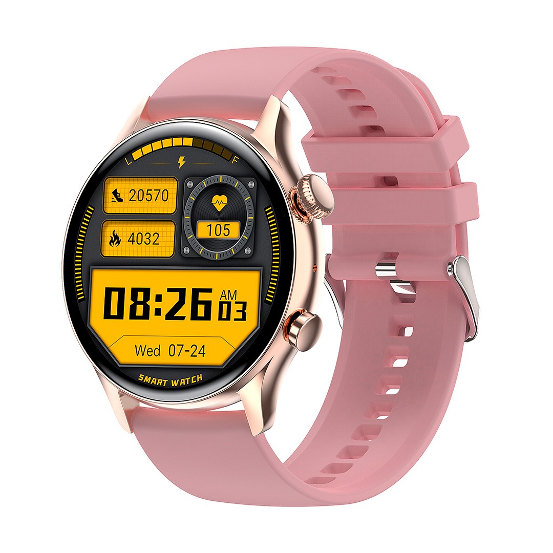 smartwatch hk8 pro - Ροζ - Χρυσή κάσα / Ροζ λουρί σιλικόνης Τεχνολογία > Smartwatches > Smartwatch