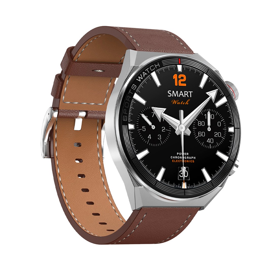 smartwatch dt3 mate - Ασημί κάσα / Καφέ λουρί δερμάτινο Τεχνολογία > Smartwatches > Smartwatch