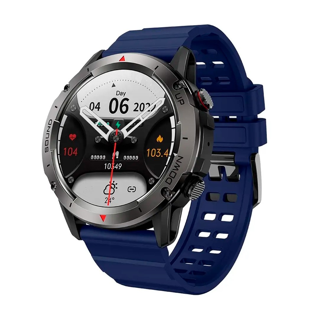 smartwatch NX9 - Μαύρη κάσα / Μπλε λουρί σιλικόνης Τεχνολογία > Smartwatches > Smartwatch