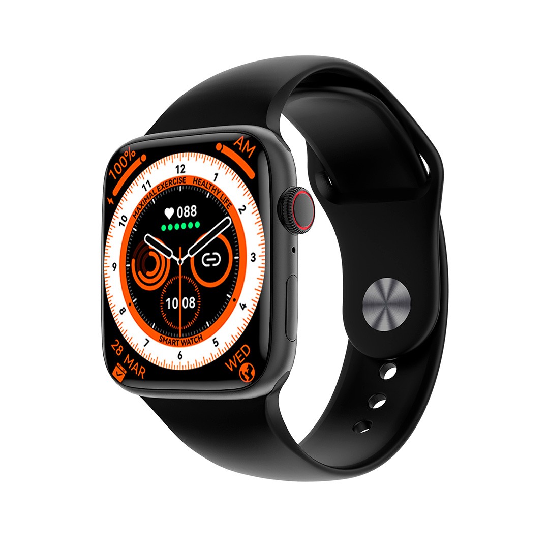smartwatch DT8 Mini - Μαύρη κάσα / Μαύρο λουρί σιλικόνης Τεχνολογία > Smartwatches > Smartwatch