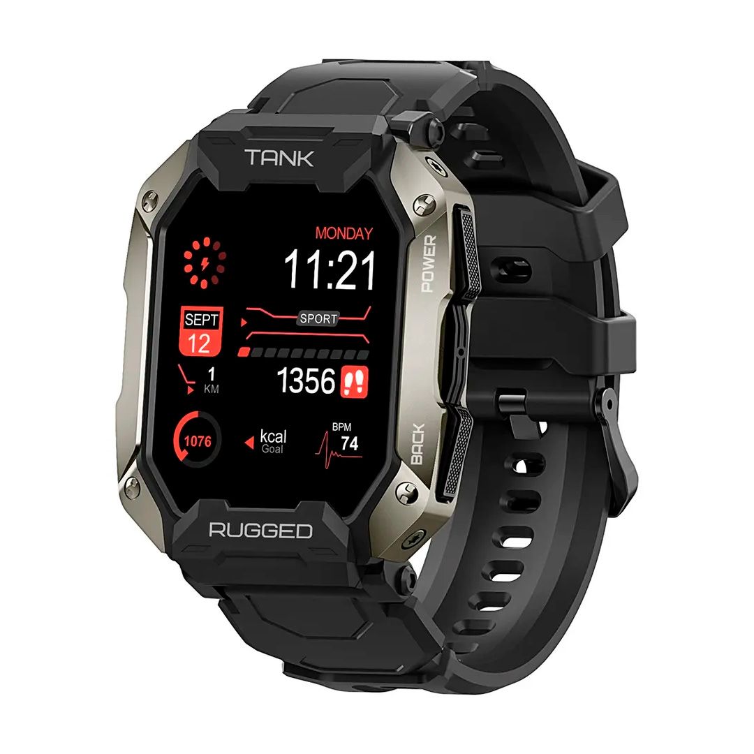 smartwatch TANK M1 Pro - Μαύρη κάσα / Μαύρο λουρί σιλικόνης Τεχνολογία > Smartwatches > Smartwatch