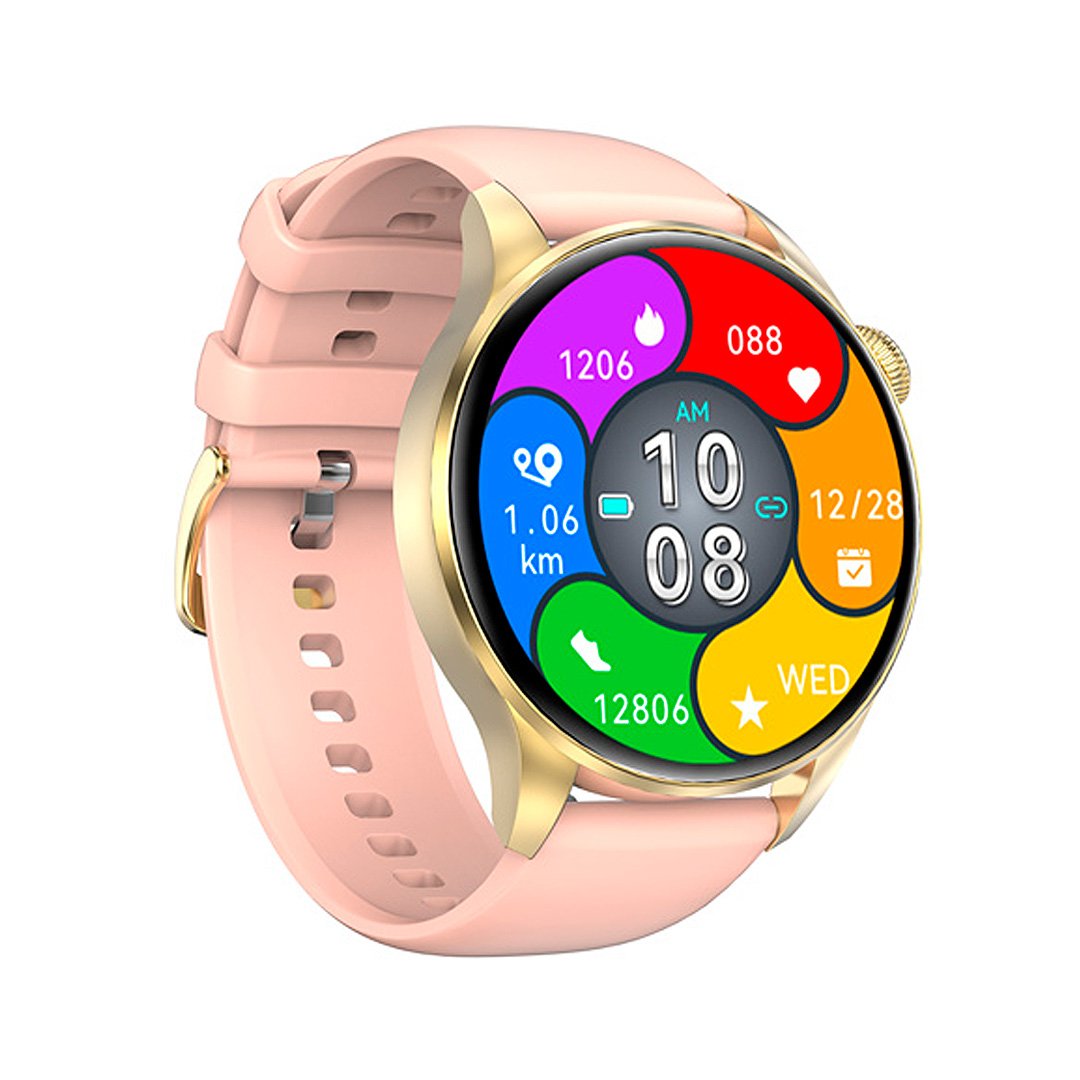 Smartwatch DT3 New - Ροζ - Χρυσή κάσα / Ροζ λουρί σιλικόνης Τεχνολογία > Smartwatches > Smartwatch