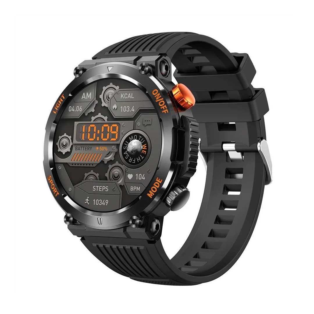 smartwatch HT17 - Μαύρη κάσα / Μαύρο λουρί σιλικόνης Τεχνολογία > Smartwatches > Smartwatch