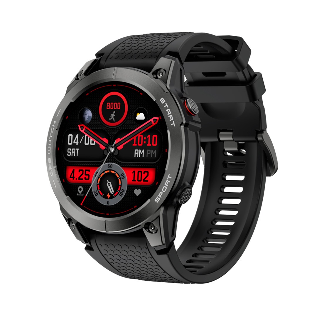 smartwatch S53 - Μαύρη κάσα / Μαύρο λουρί σιλικόνης Τεχνολογία > Smartwatches > Smartwatch