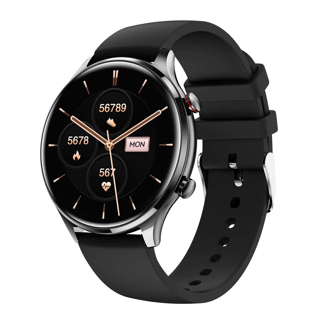 Smartwatch AK50 - Μαύρη κάσα / Μαύρο λουρί σιλικόνης Τεχνολογία > Smartwatches > Smartwatch