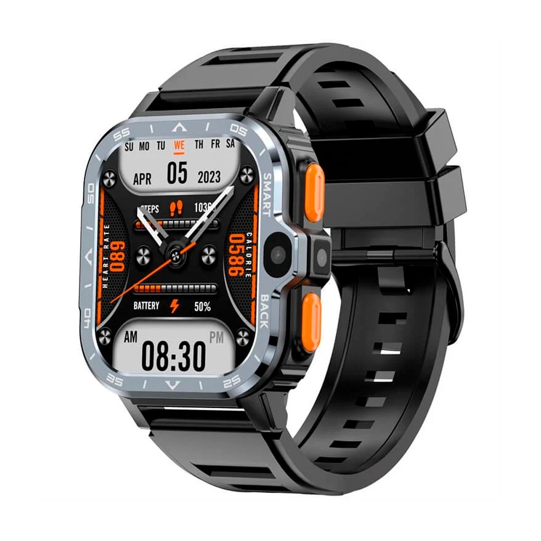 Smartwatch PG 4G - Μαύρη κάσα / Μαύρο λουρί σιλικόνης Τεχνολογία > Smartwatches > Smartwatch