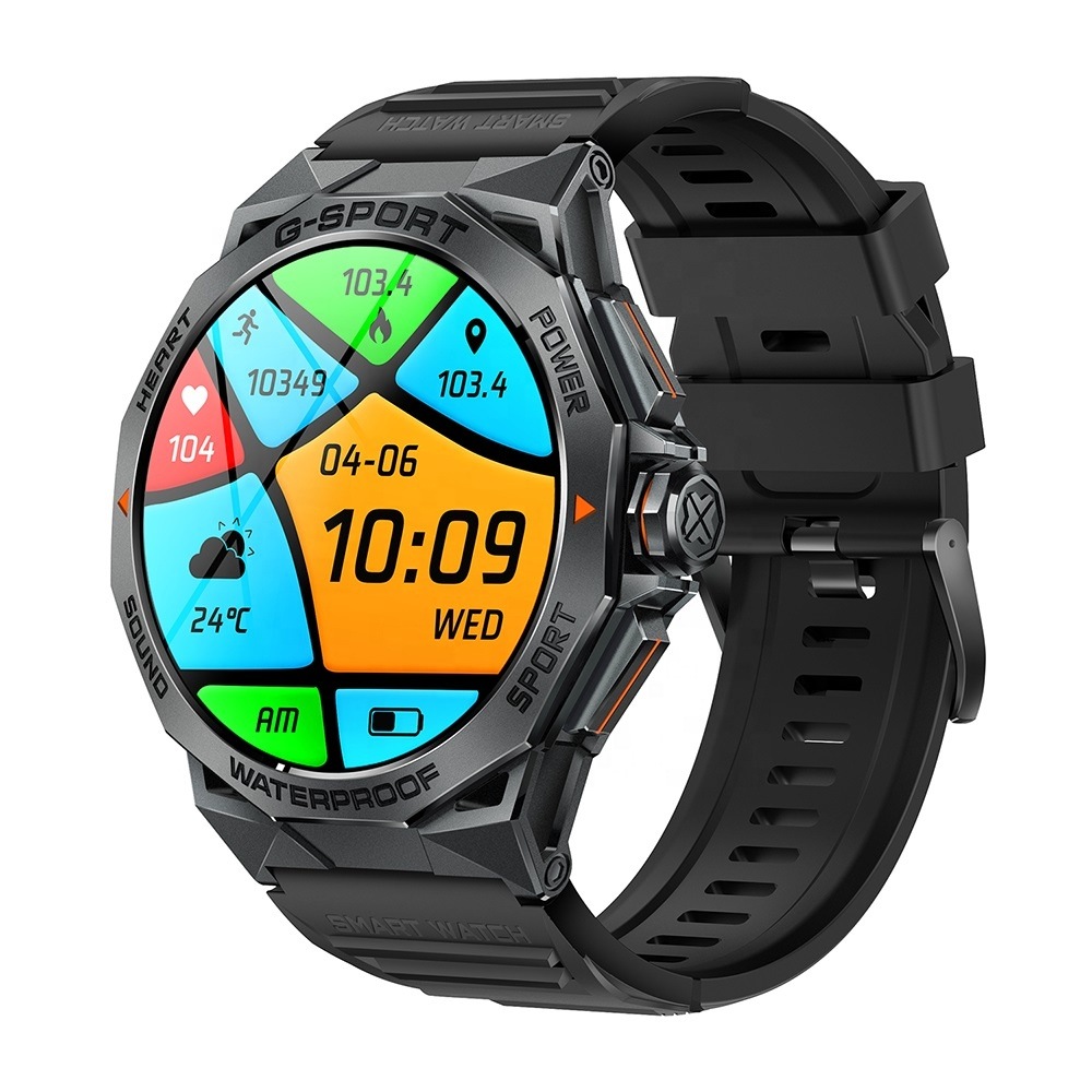Smartwatch K62 - Μαύρη κάσα / Μαύρο λουρί σιλικόνης Τεχνολογία > Smartwatches > Smartwatch