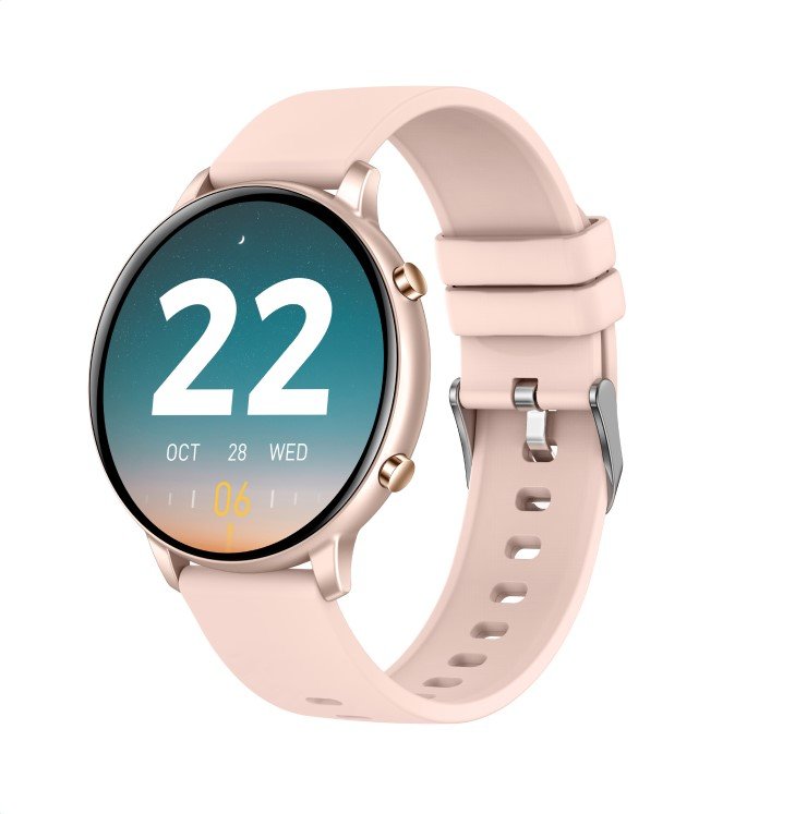 smartwatch G28 - Ροζ - Χρυσή κάσα / Ροζ λουρί σιλικόνης Τεχνολογία > Smartwatches > Smartwatch